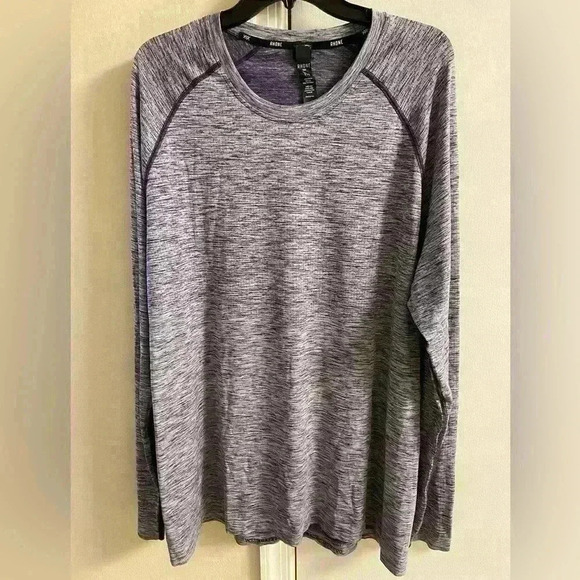 Rhone Reign Tech Long Sleeve Crewneck Heather Purple XXL NWT - Picture 1 of 8